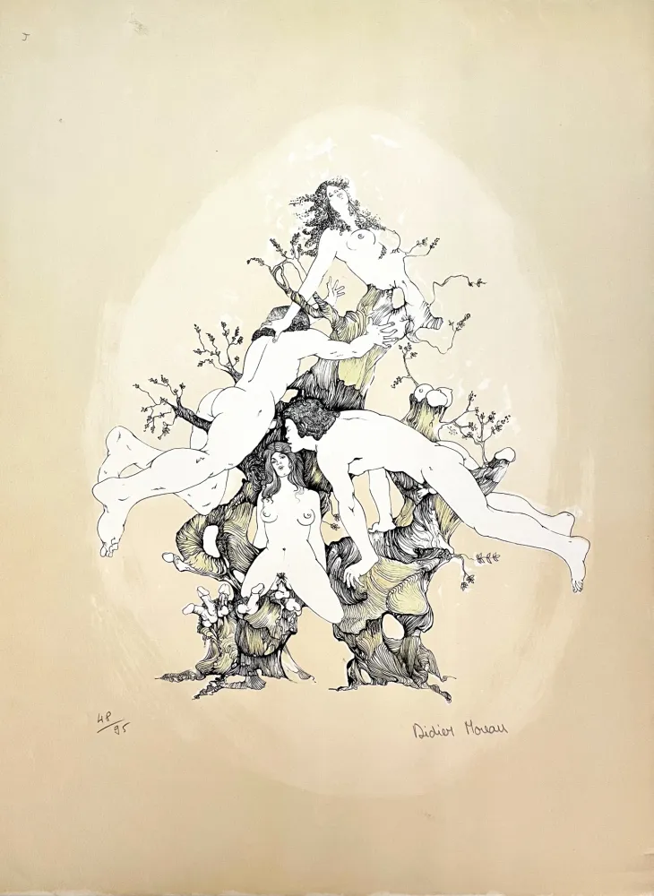 Lithografie Moreau - L'Amour