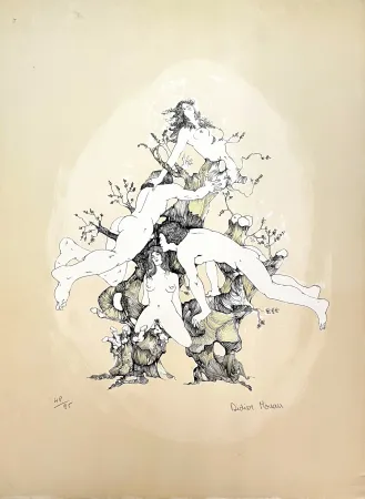 Lithografie Moreau - L'Amour