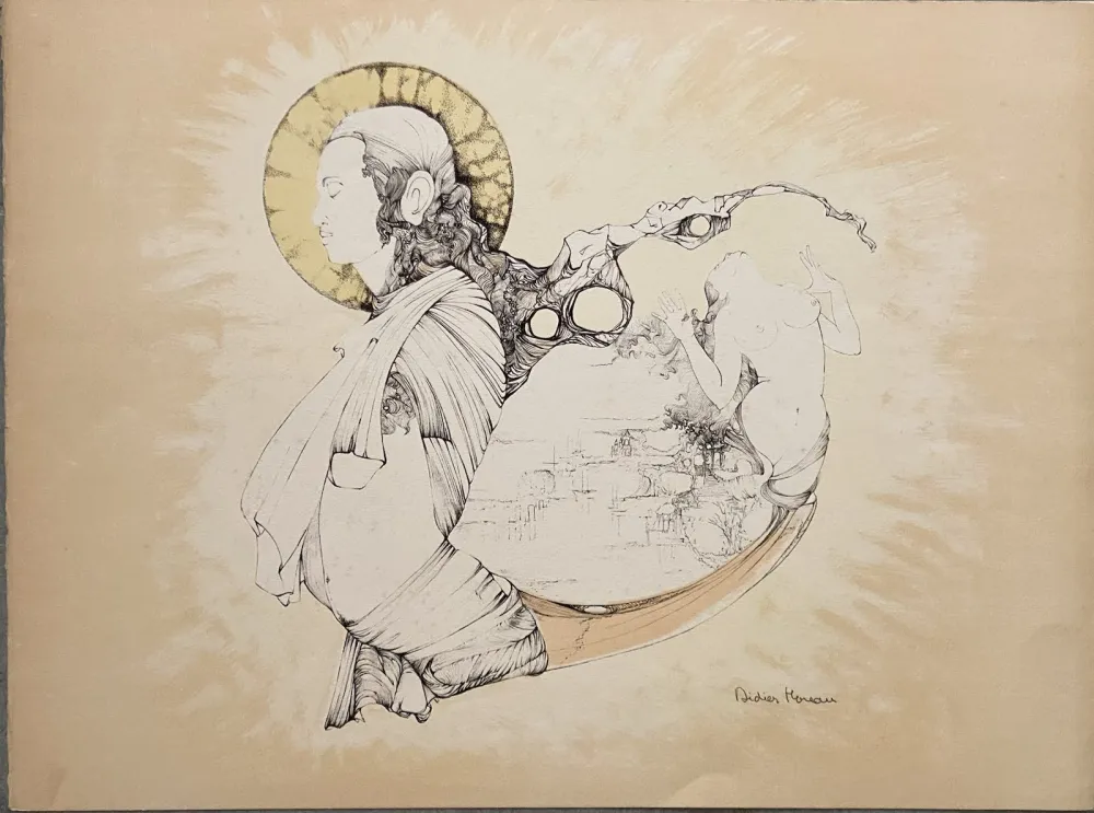 Lithografie Moreau - L'Amour