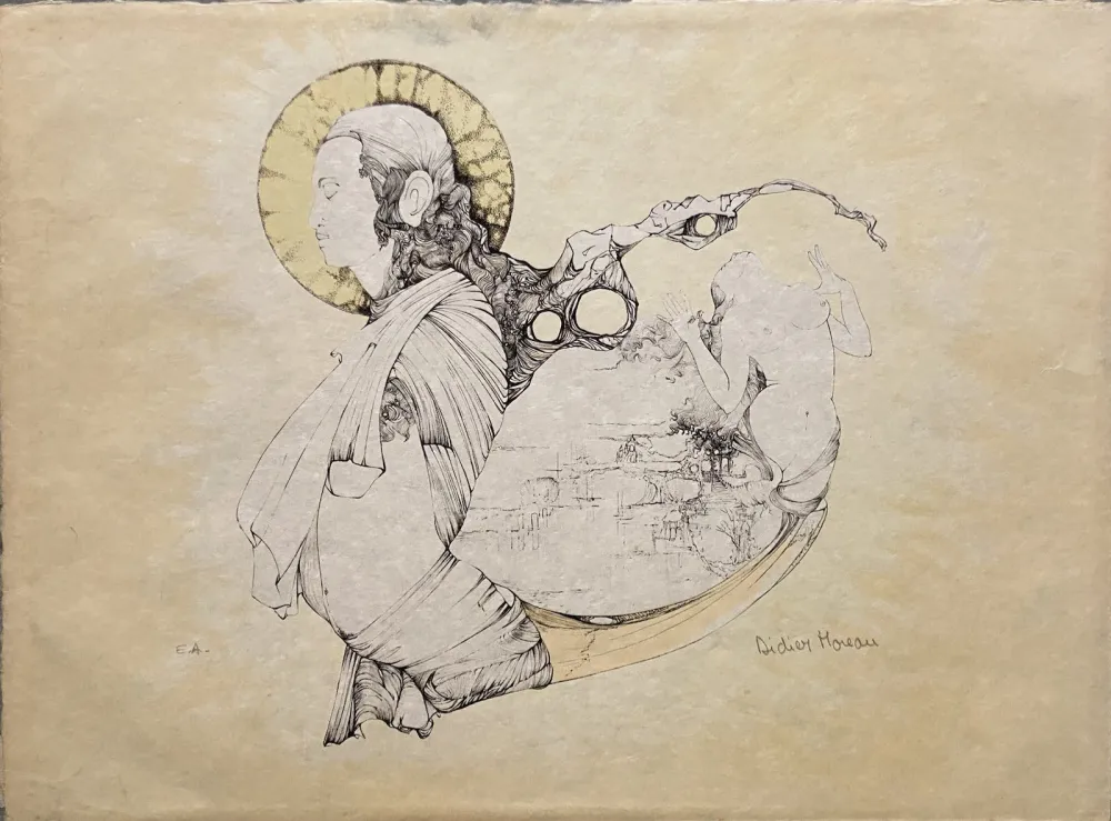 Lithografie Moreau - L'Amour