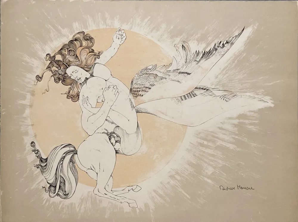 Lithografie Moreau - L'Amour