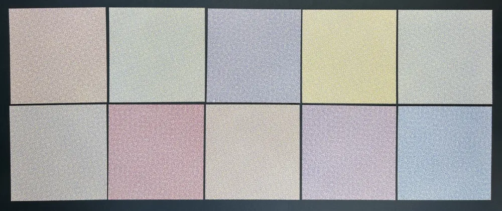 Zeefdruk Morellet - 10 color serigraphs ( complete folder )