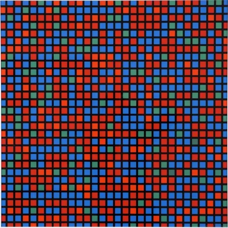Multiple Morellet - Chartres bleu rouge
