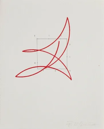 Lithografie Morellet - SYSTEMES, HASARD ET TELEPHONE