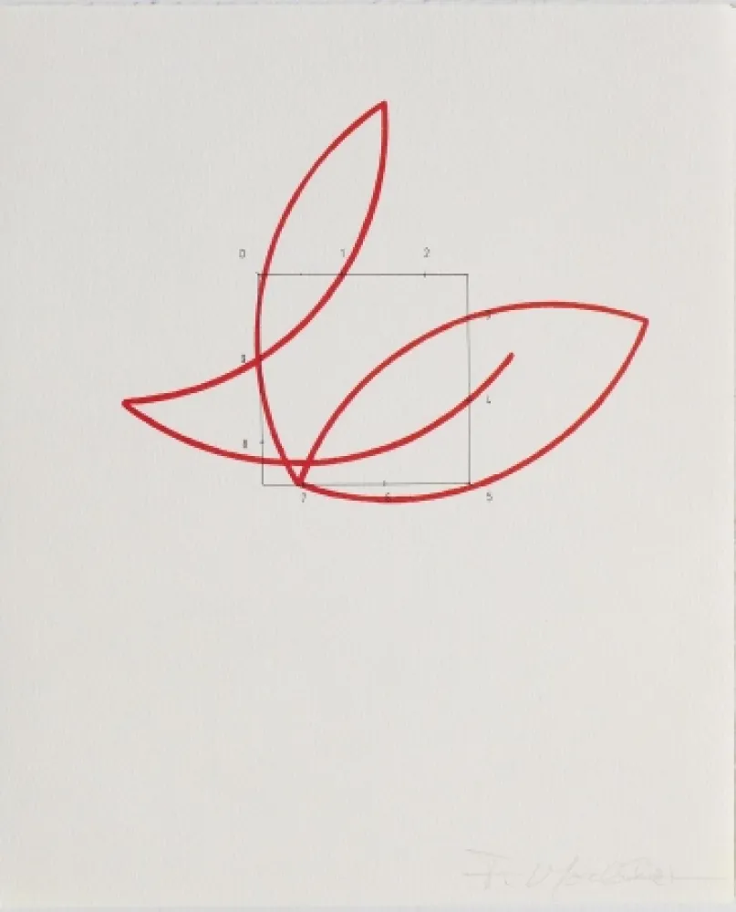 Lithografie Morellet - SYSTEMES, HASARD ET TELEPHONE