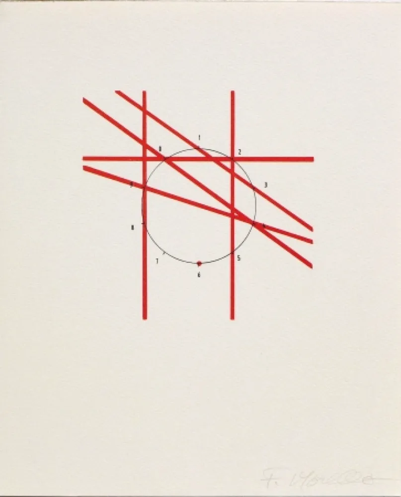 Lithografie Morellet - SYSTEMES, HASARD ET TELEPHONE
