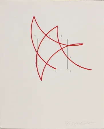 Lithografie Morellet - SYSTEMES, HASARD ET TELEPHONE