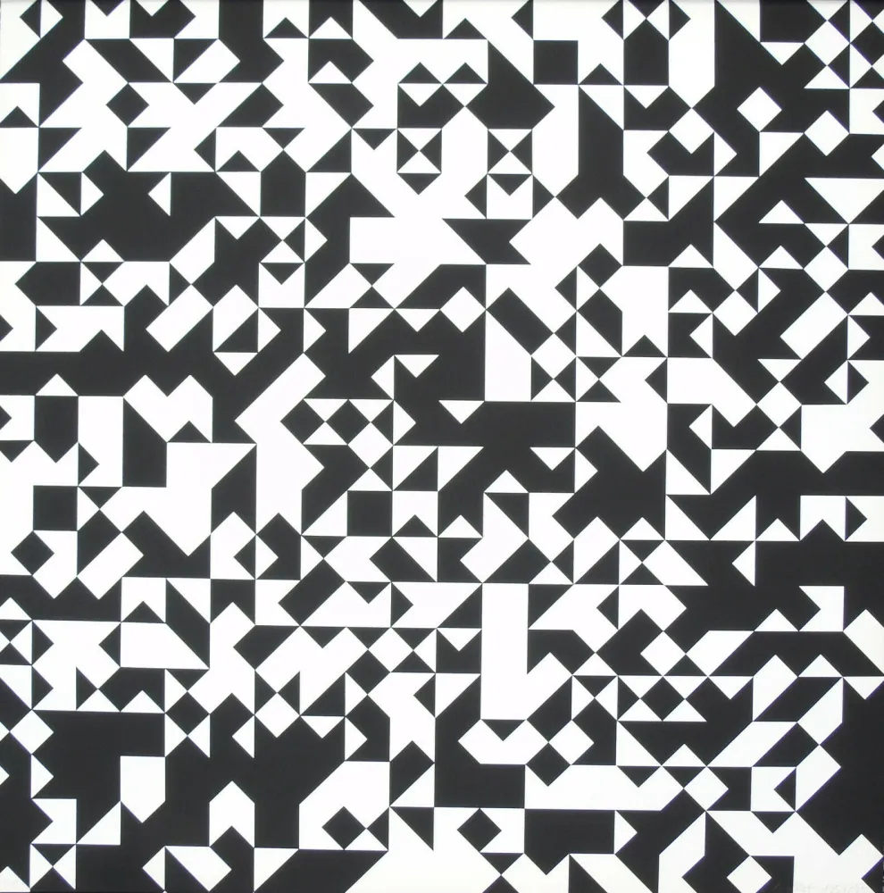 Zeefdruk Morellet - Tavola 7