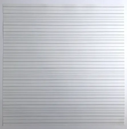 Zeefdruk Morellet - Trames interférentes