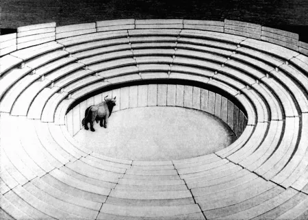 Houtsnede Morena - Attesa due