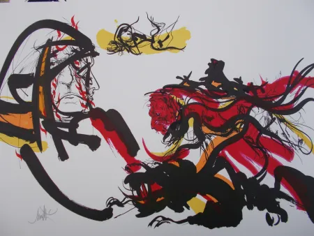 Lithografie Moretti - Monstre,Peste,Ulcére