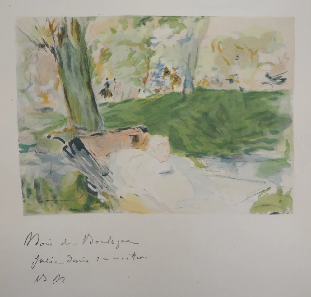 Lithografie Morisot - Au Bois de Boulogne