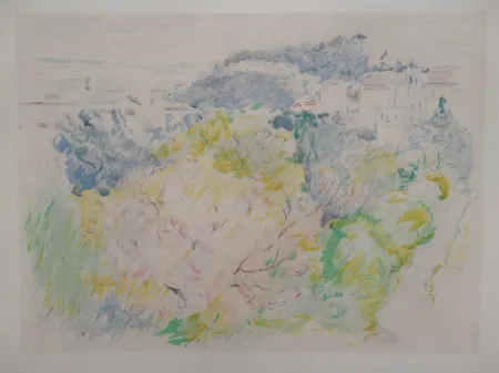 Lithografie Morisot -  Nice, le Château de Cimiez