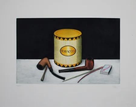 Ets En Aquatint Moritz - Tobacco