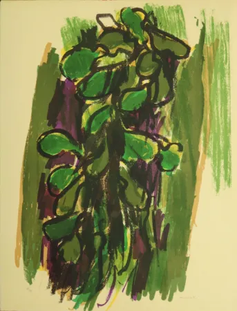 Lithografie Morlotti - Vegetazione