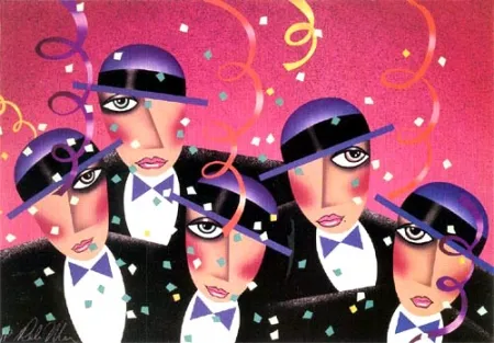 Lithografie Morris - Cast Party