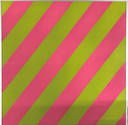 Lithografie Mosset - Composition Pink / Green