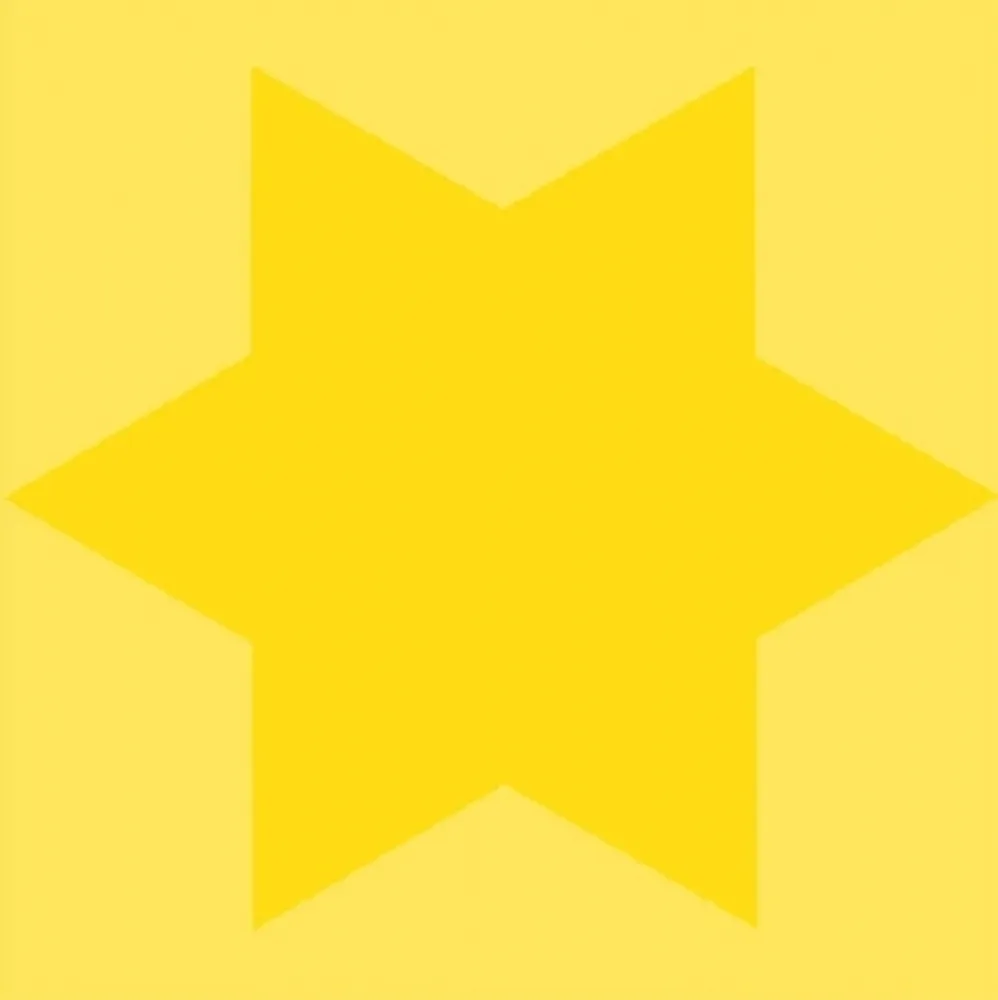 Zeefdruk Mosset - Etoile jaune