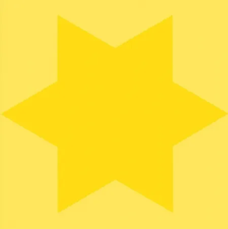 Zeefdruk Mosset - Etoile jaune