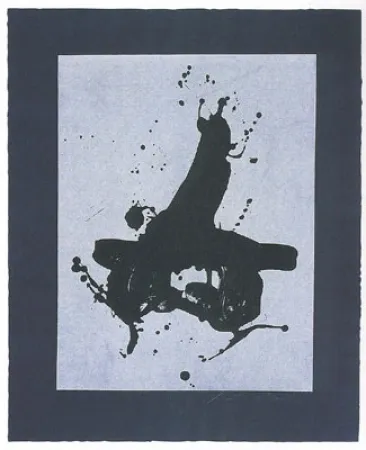 Lithografie Motherwell - Black on Black 