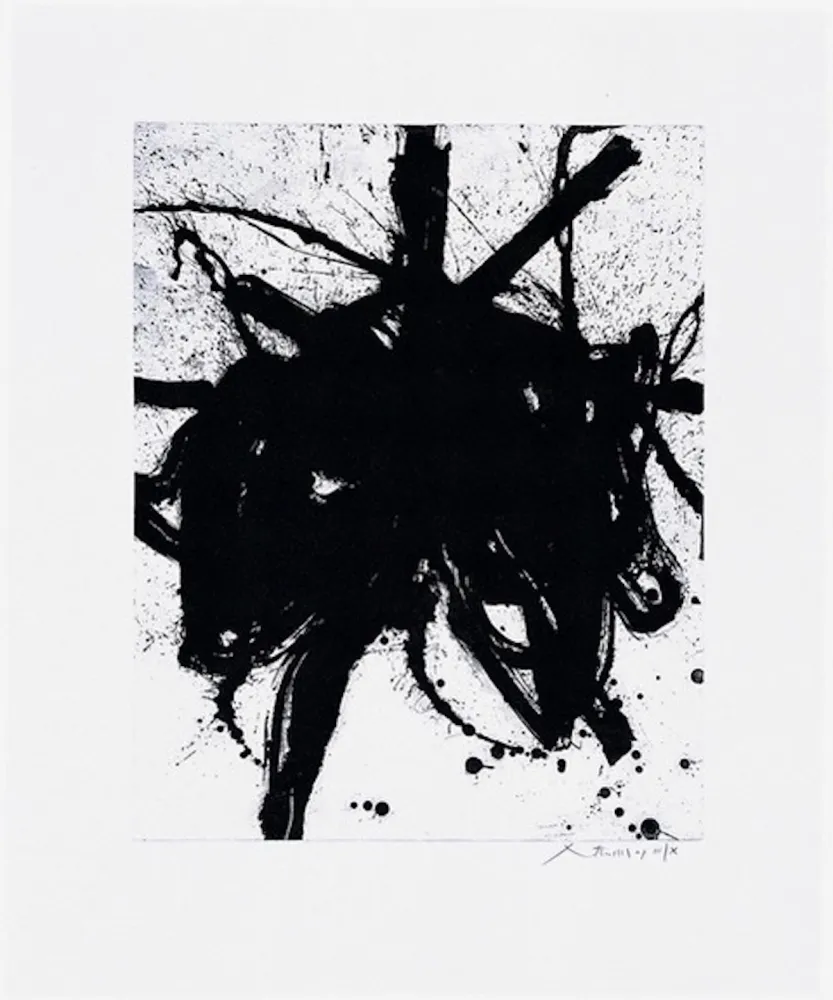 Ets En Aquatint Motherwell - Black Sea