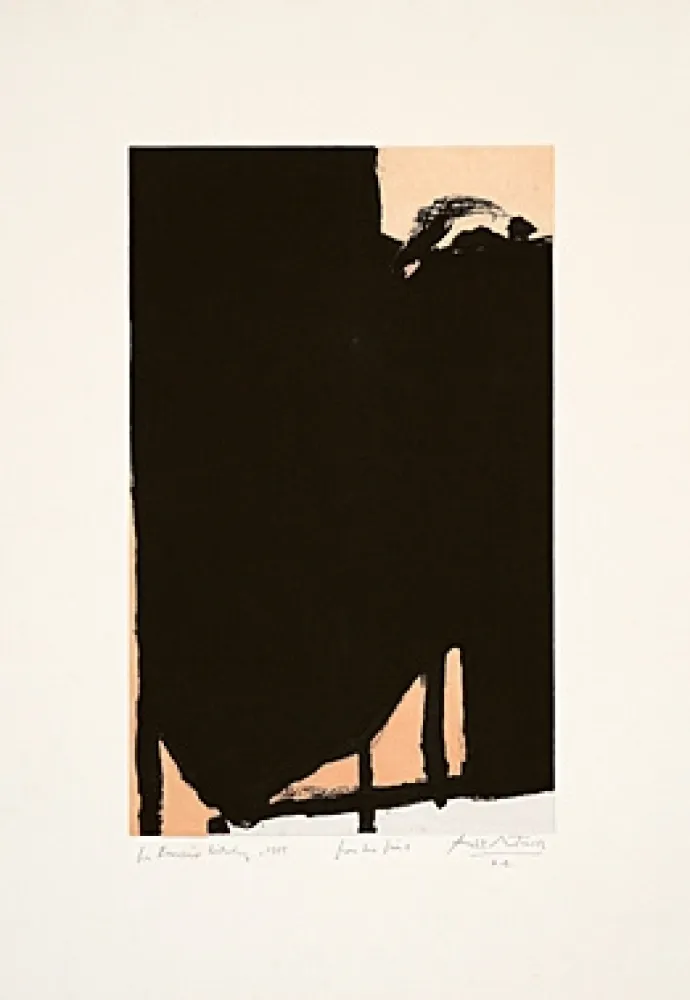 Ets En Aquatint Motherwell - Elegy Fragment II