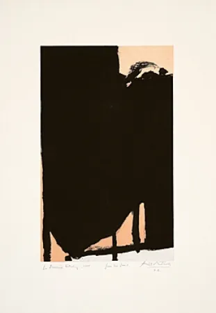 Ets En Aquatint Motherwell - Elegy Fragment II