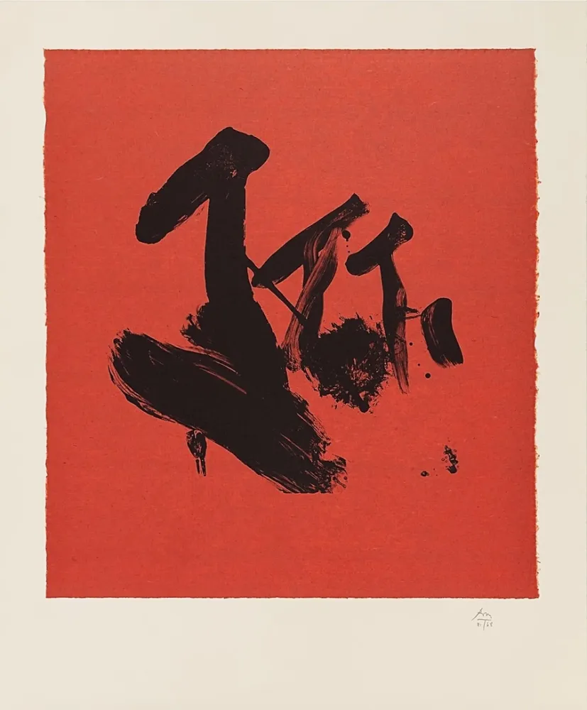 Lithografie Motherwell - Flags