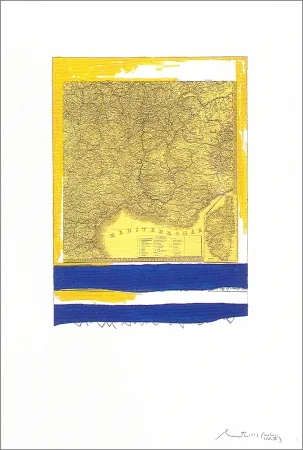 Lithografie Motherwell - Mediterranean (State II Yellow)