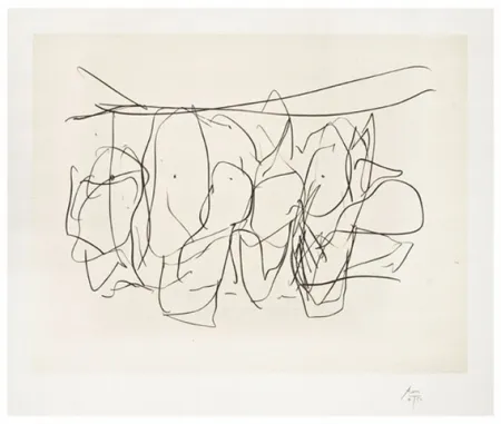 Lithografie Motherwell - Mexico City personages no.2