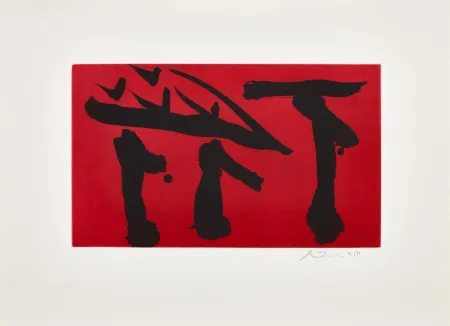 Ets En Aquatint Motherwell - Put Out All Flags