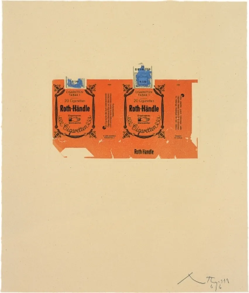 Aquatint Motherwell - Roth-Handle II (orange)