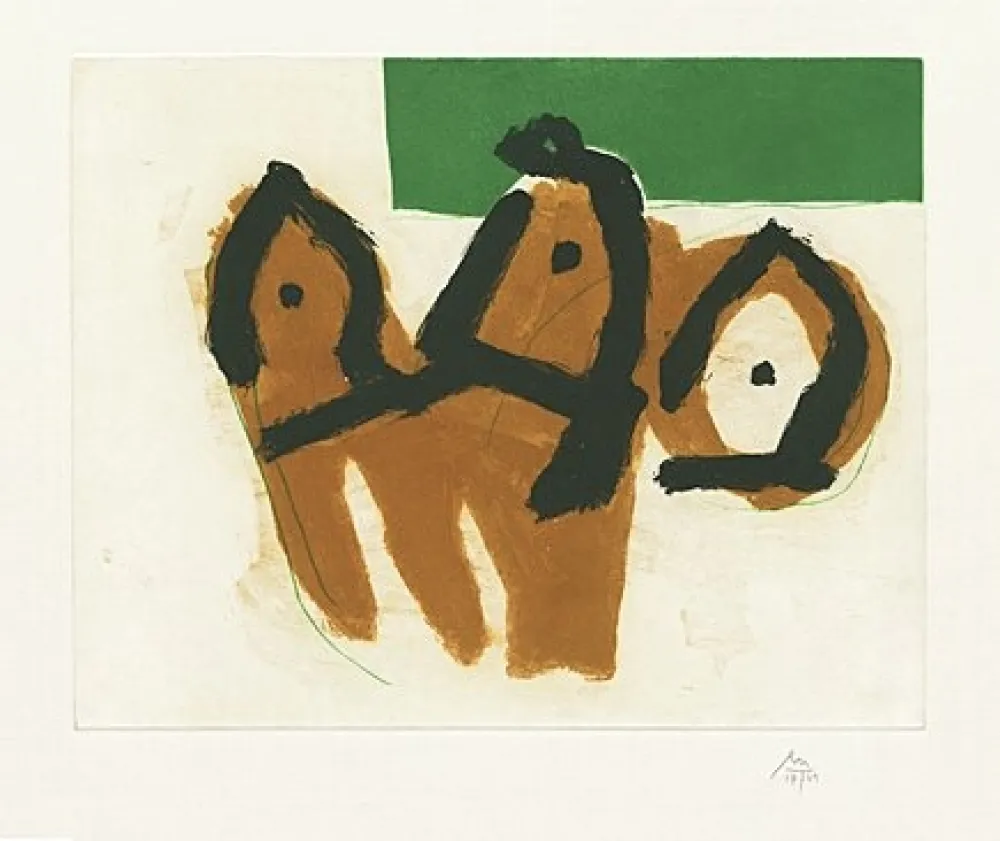 Ets En Aquatint Motherwell - Sirens II