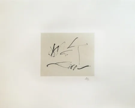 Lithografie Motherwell - Wind (from Octavio Paz suite)