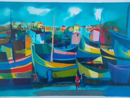 Lithografie Mouly - Caméra de Lobos (Madére)