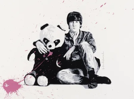 Zeefdruk Mr Brainwash - All you need is love