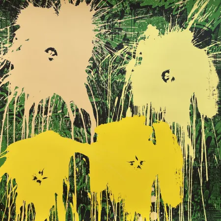 Zeefdruk Mr. Brainwash - Flowarh$ - II (B)