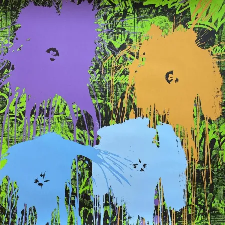 Zeefdruk Mr. Brainwash - Flowarh$ - II(A)