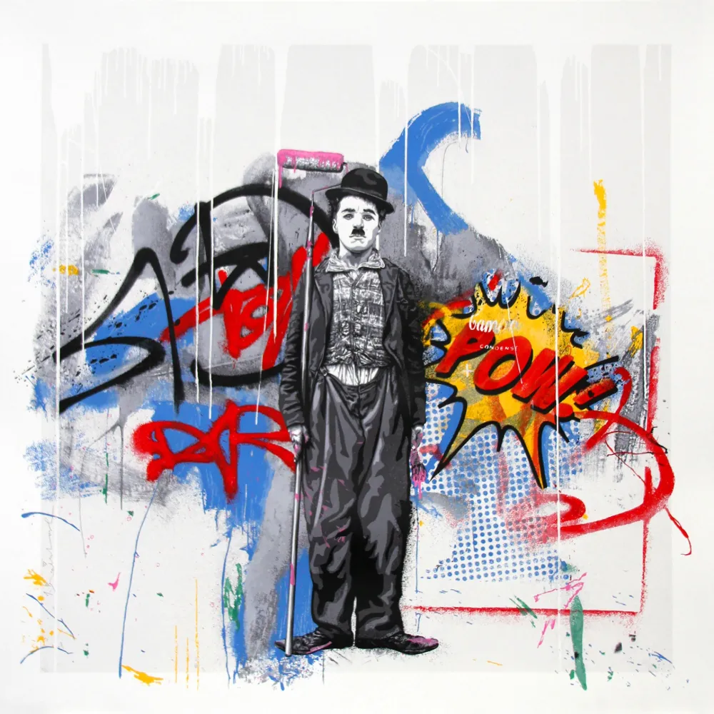 Zeefdruk Mr. Brainwash - GOLD RUSH