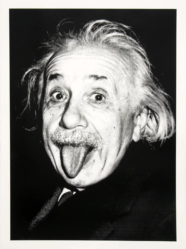 Zeefdruk Mr. Brainwash - HAPPY BIRTHDAY EINSTEIN!