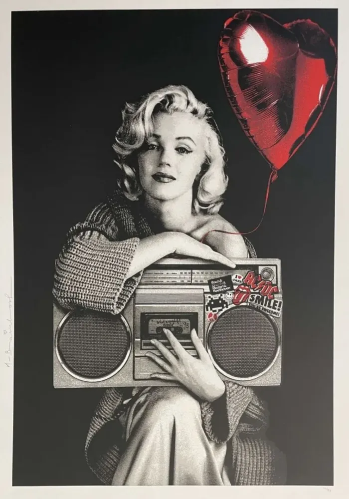 Zeefdruk Mr Brainwash - Happy Birthday To Me