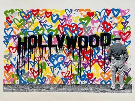 Zeefdruk Mr Brainwash - Hollywood