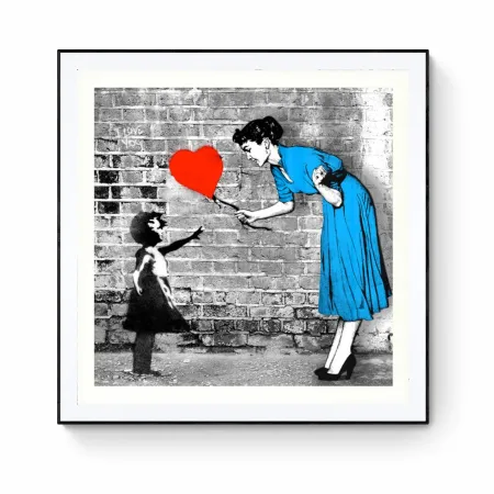 Lithografie Mr Brainwash - Love-catcher (Bleu)