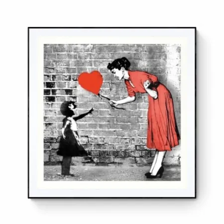 Lithografie Mr Brainwash - Love-catcher (Rouge)