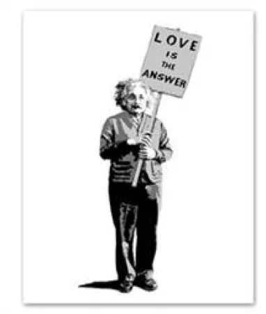 Zeefdruk Mr. Brainwash - Love is the Answer
