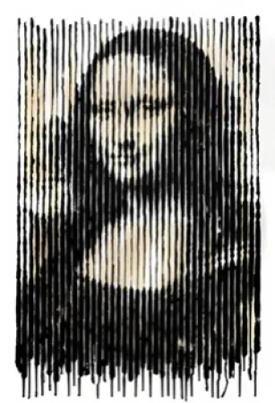 Zeefdruk Mr. Brainwash - Mona Linesa