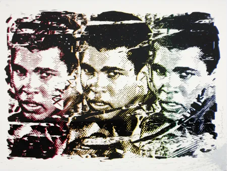 Lithografie Mr Brainwash - Mr Brainwash (1966) - Legend Forever - Black - Silkscreen print with artist's intervention using silver dripping technique - 2016