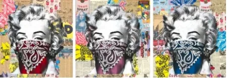 Zeefdruk Mr Brainwash - Stay Safe (Unique Set), 2020