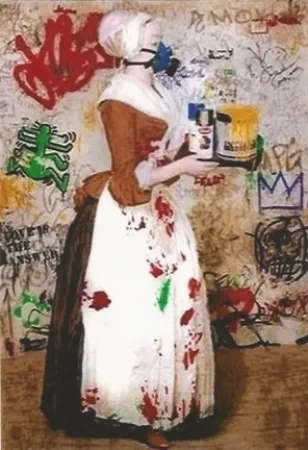 Zeefdruk Mr. Brainwash - The Chocolate Vandal