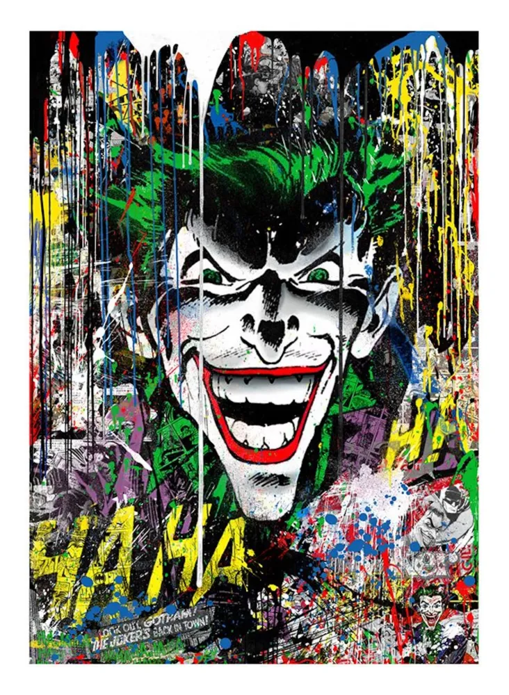 Zeefdruk Mr Brainwash - The Joker